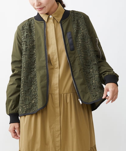 ZMJAW31160 al'aise modulation 刺繍デザインブルゾン