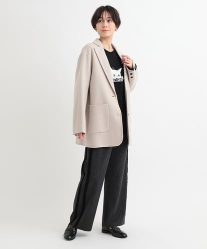 ZMJCB50340 al'aise modulation ウールテーラーコート