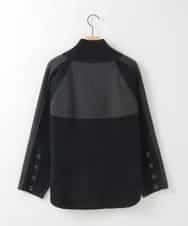 ZMJCE01140 al'aise modulation(アレーズモジュレーション) ドッキングデザインラグランジップブルゾン ブラック