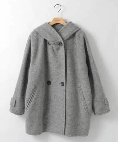 ZMJCE23330 al'aise modulation ブークレフーディーミドルコート