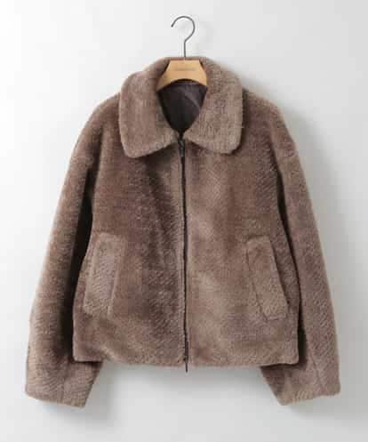 ZMJCE29260 al'aise modulation 衿付きボアジップブルゾン