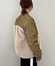 ZMJCE58230 al'aise modulation(アレーズモジュレーション) ボア切り替えミリタリーブルゾン カーキ