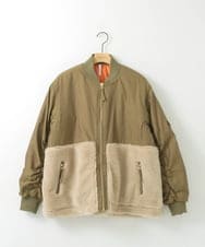 ZMJCE58230 al'aise modulation(アレーズモジュレーション) ボア切り替えミリタリーブルゾン カーキ