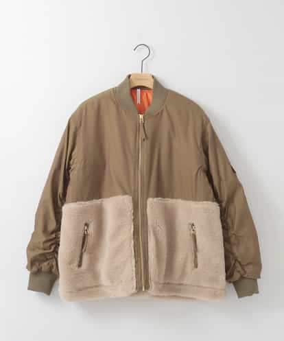 ZMJCE58230 al'aise modulation ボア切り替えミリタリーブルゾン