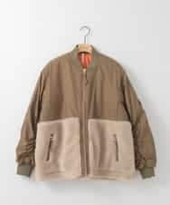 ZMJCE58230 al'aise modulation(アレーズモジュレーション) ボア切り替えミリタリーブルゾン カーキ