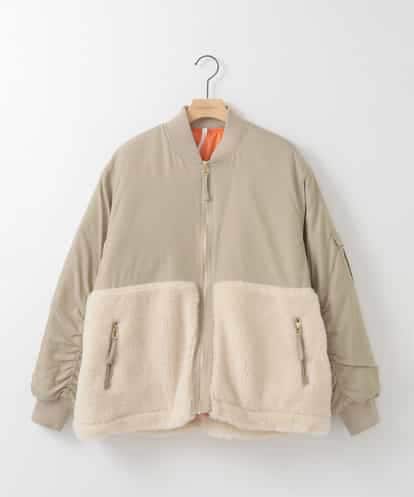 ZMJCE58230 al'aise modulation ボア切り替えミリタリーブルゾン