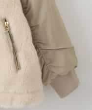 ZMJCE58230 al'aise modulation(アレーズモジュレーション) ボア切り替えミリタリーブルゾン ベージュ