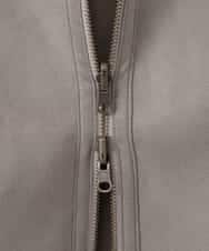 ZMJCE60270 al'aise modulation(アレーズモジュレーション) 【2WAY】リバーシブルフェイクムートンフードコート ライトグレー