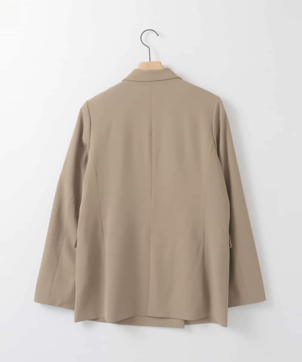 ZMJEE01170 al'aise modulation(アレーズモジュレーション) 【洗える】フルダルダブルジャケット ベージュ