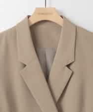 ZMJEE01170 al'aise modulation(アレーズモジュレーション) 【洗える】フルダルダブルジャケット ベージュ