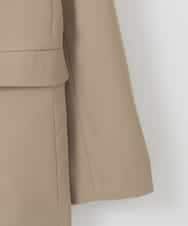 ZMJEE01170 al'aise modulation(アレーズモジュレーション) 【洗える】フルダルダブルジャケット ベージュ