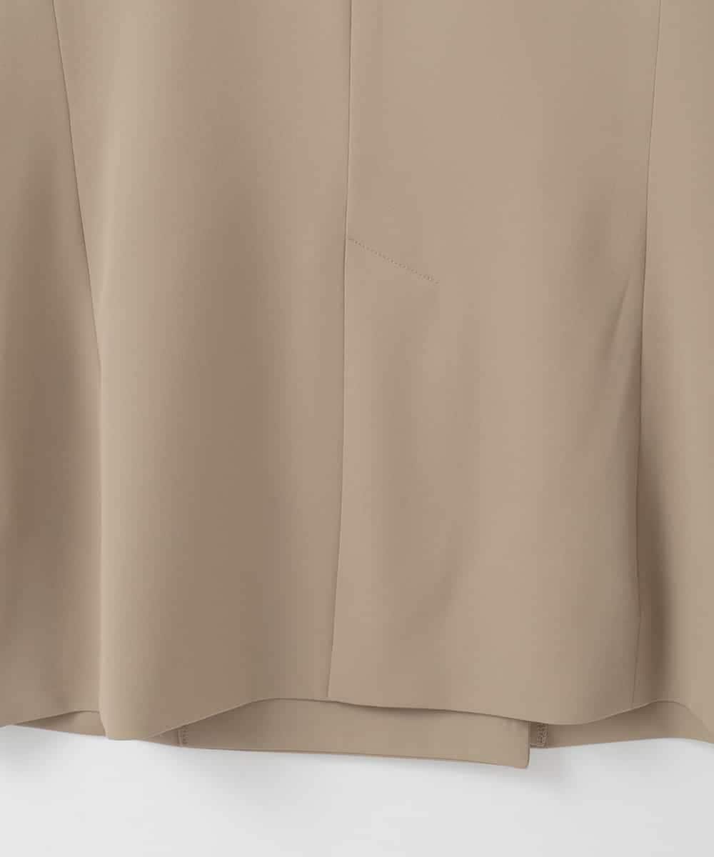 ZMJEE01170 al'aise modulation(アレーズモジュレーション) 【洗える】フルダルダブルジャケット ベージュ