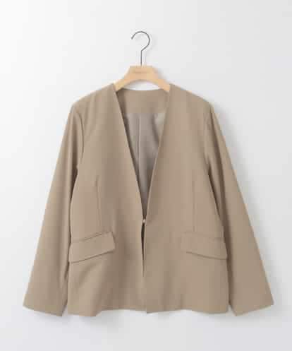 ZMJEE02150 al'aise modulation 【洗える】フルダルノーカラージャケット