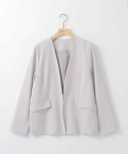 ZMJEE02150 al'aise modulation 【洗える】フルダルノーカラージャケット