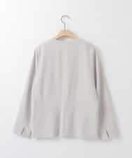 ZMJEE02150 al'aise modulation(アレーズモジュレーション) 【洗える】フルダルノーカラージャケット グレー