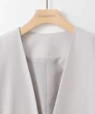 ZMJEE02150 al'aise modulation(アレーズモジュレーション) 【洗える】フルダルノーカラージャケット グレー