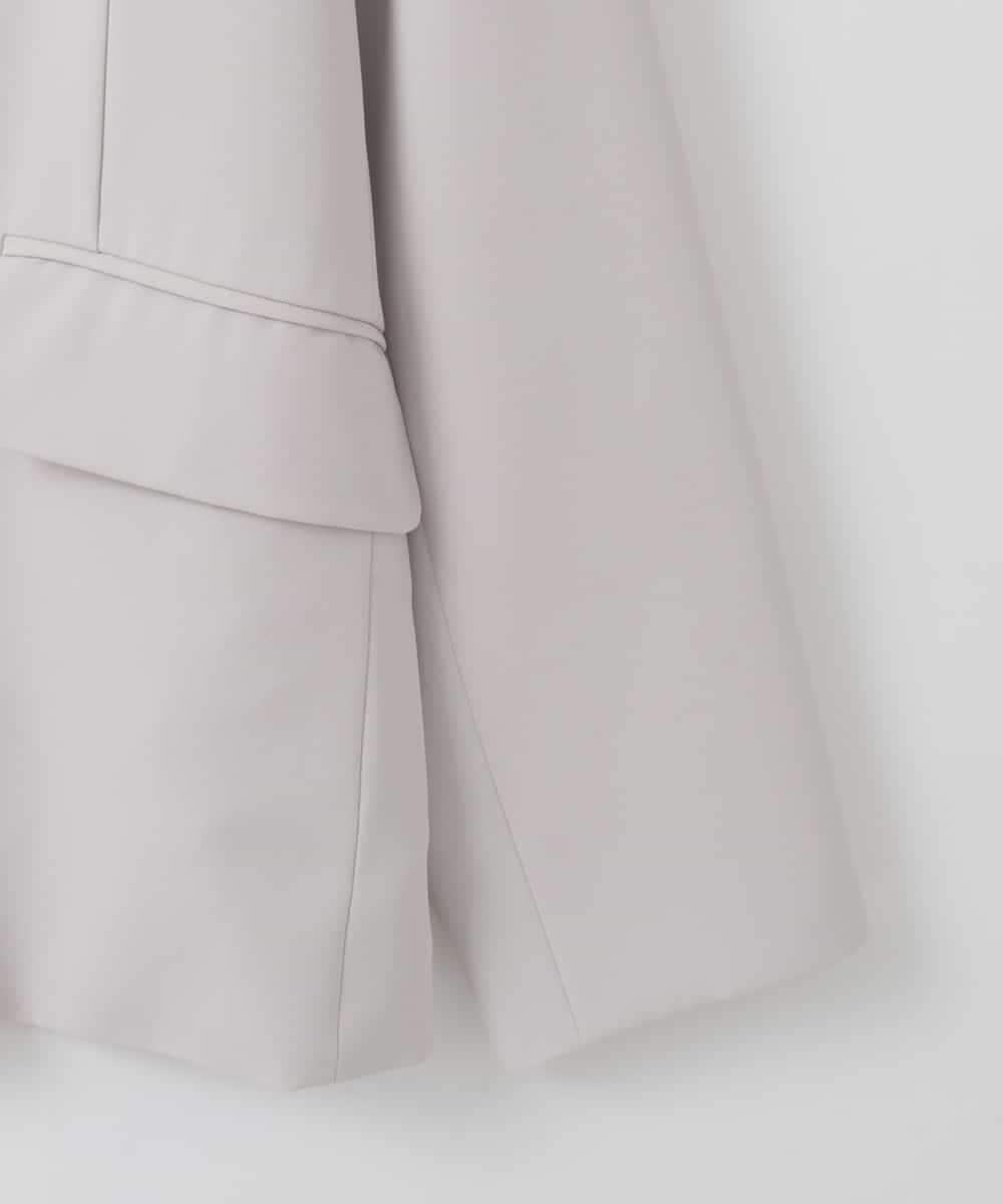 ZMJEE02150 al'aise modulation(アレーズモジュレーション) 【洗える】フルダルノーカラージャケット グレー