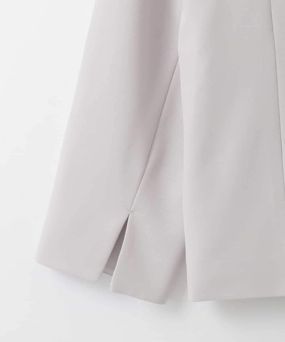 ZMJEE02150 al'aise modulation(アレーズモジュレーション) 【洗える】フルダルノーカラージャケット グレー