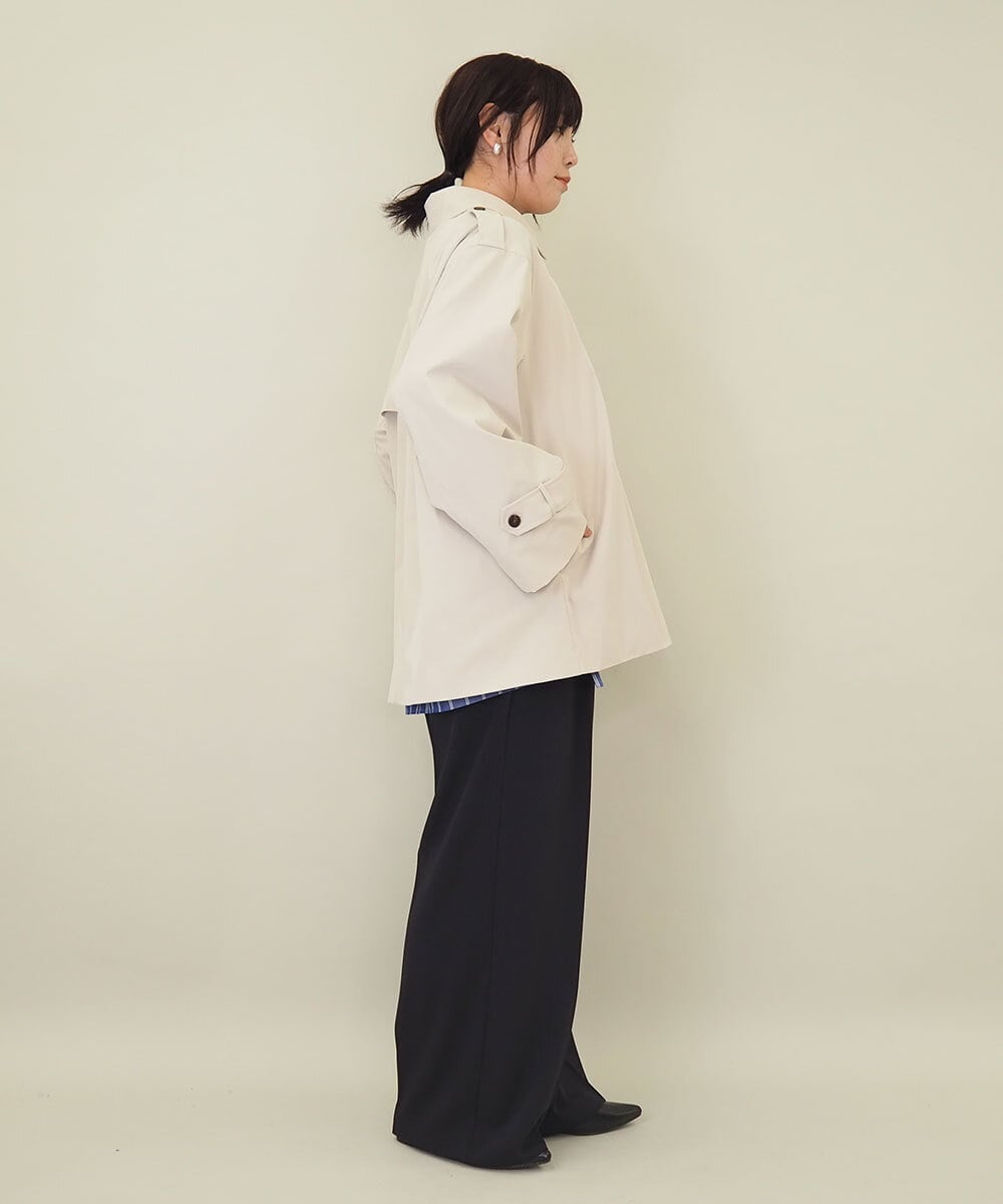 ZMJEE03160 al'aise modulation(アレーズモジュレーション) ミドル丈トレンチコート ベージュ