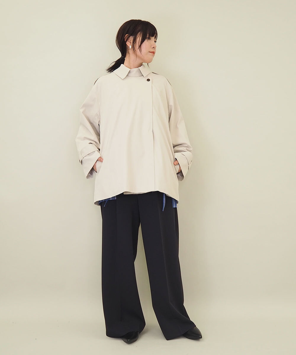 ZMJEE03160 al'aise modulation(アレーズモジュレーション) ミドル丈トレンチコート ベージュ