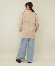 ZMJEE03160 al'aise modulation(アレーズモジュレーション) ミドル丈トレンチコート ベージュ