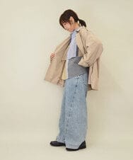 ZMJEE03160 al'aise modulation(アレーズモジュレーション) ミドル丈トレンチコート ベージュ