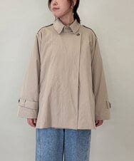 ZMJEE03160 al'aise modulation(アレーズモジュレーション) ミドル丈トレンチコート ベージュ