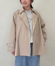 ZMJEE03160 al'aise modulation(アレーズモジュレーション) ミドル丈トレンチコート ベージュ