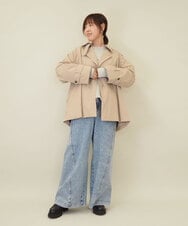 ZMJEE03160 al'aise modulation(アレーズモジュレーション) ミドル丈トレンチコート ベージュ