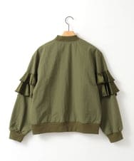 ZMJEE04180 al'aise modulation(アレーズモジュレーション) フリルMA-1ブルゾン カーキ