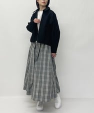 ZMJET12230 al'aise modulation(アレーズモジュレーション) タックボリュームジップジャケット ブラック