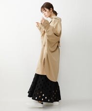 ZMJET14268 al'aise modulation(アレーズモジュレーション) ドルマントレンチコート ベージュ