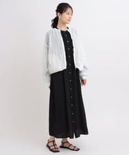 ZMJGB13180 al'aise modulation(アレーズモジュレーション) チュールレースジョイントブルゾン ホワイト