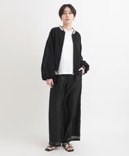 ZMJGB18168 al'aise modulation(アレーズモジュレーション) 裾ドロストMA-1風ブルゾン ブラック