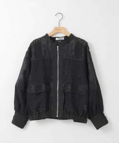 ZMJGE10140 al'aise modulation ダブルポケットレースブルゾン