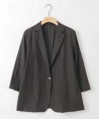 ZMJGE12130 al'aise modulation 【洗える】七分袖シアージャケット