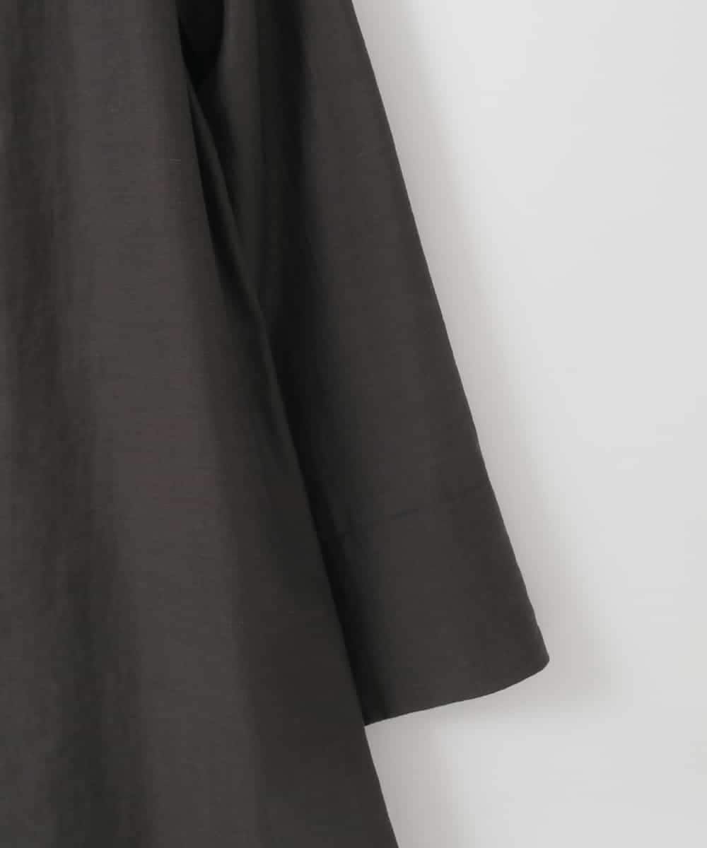 ZMJGE12130 al'aise modulation(アレーズモジュレーション) 【洗える】七分袖シアージャケット ブラック