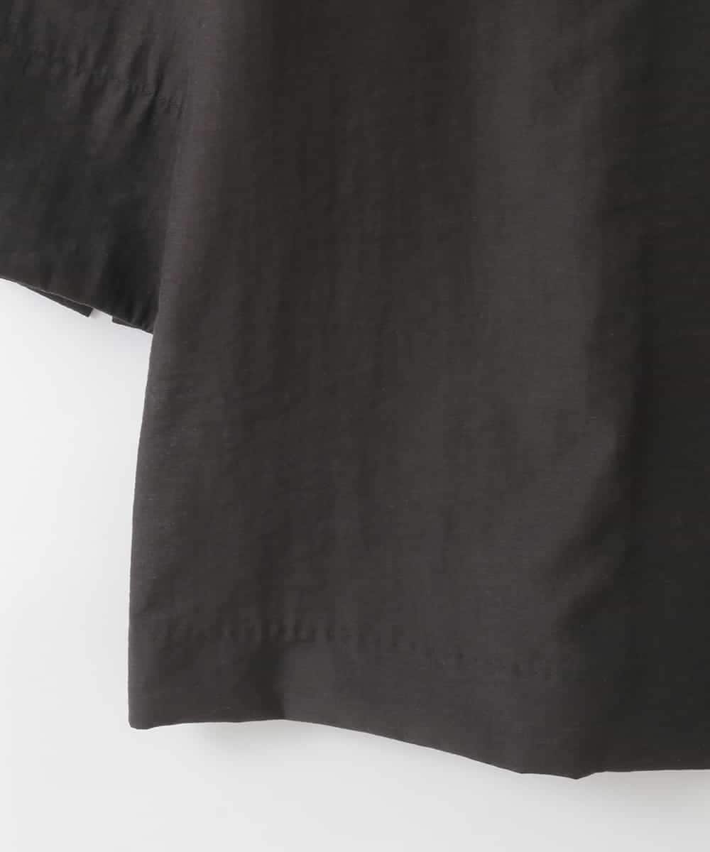 ZMJGE12130 al'aise modulation(アレーズモジュレーション) 【洗える】七分袖シアージャケット ブラック