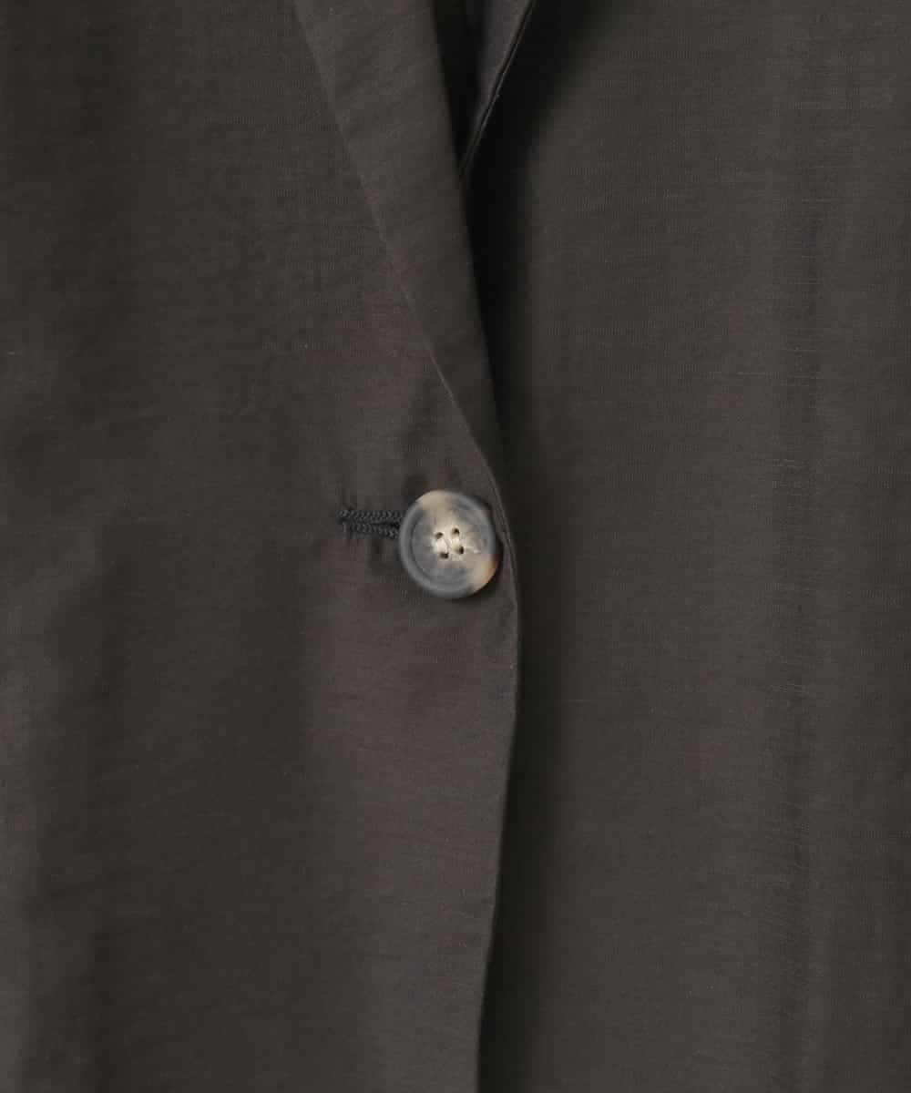 ZMJGE12130 al'aise modulation(アレーズモジュレーション) 【洗える】七分袖シアージャケット ブラック