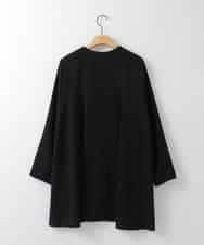 ZMJGE15150 al'aise modulation(アレーズモジュレーション) テールロングノーカラージャケット ブラック