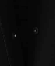 ZMJGE15150 al'aise modulation(アレーズモジュレーション) テールロングノーカラージャケット ブラック