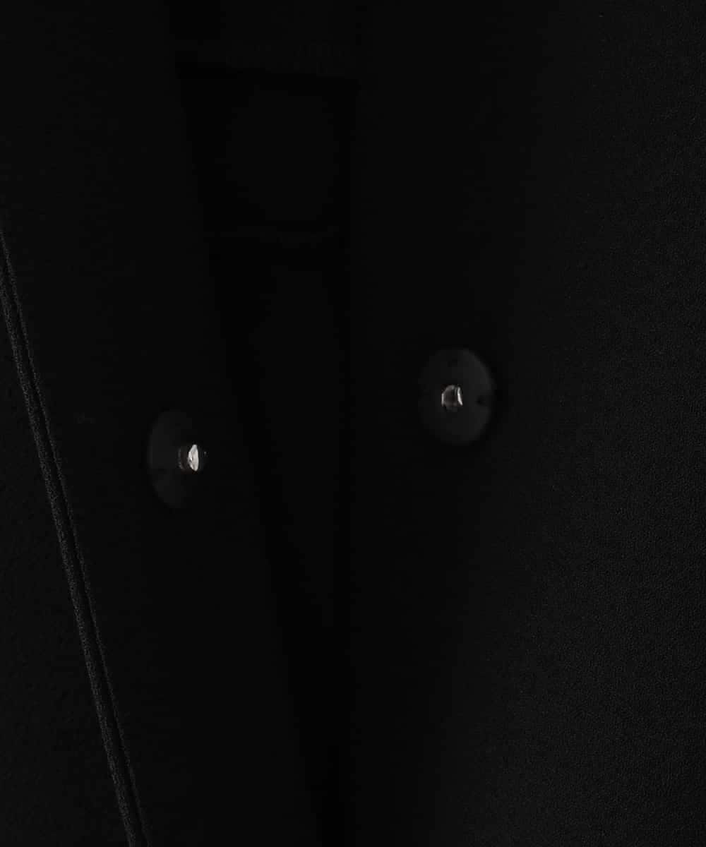 ZMJGE15150 al'aise modulation(アレーズモジュレーション) テールロングノーカラージャケット ブラック