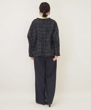 ZMJGE16189 al'aise modulation(アレーズモジュレーション) ツイードドルマンジャケット ブラック