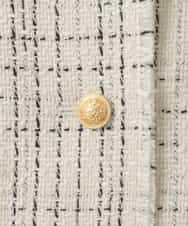 ZMJGE16189 al'aise modulation(アレーズモジュレーション) ツイードドルマンジャケット ホワイト