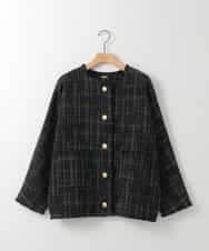 ZMJGE16189 al'aise modulation(アレーズモジュレーション) ツイードドルマンジャケット ブラック