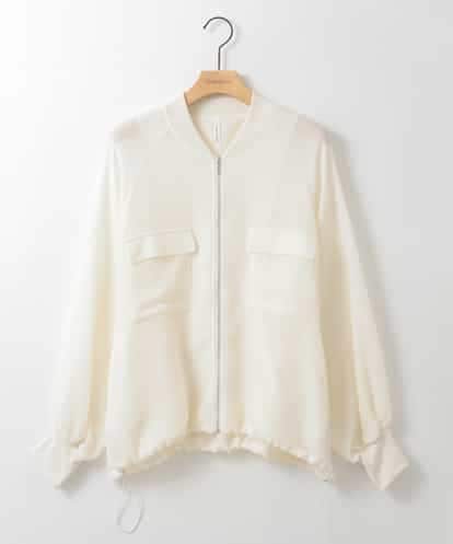 ZMJGE17150 al'aise modulation ドロストヘムジップアップメッシュブルゾン