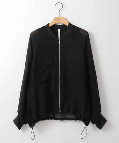 ZMJGE17150 al'aise modulation ドロストヘムジップアップメッシュブルゾン