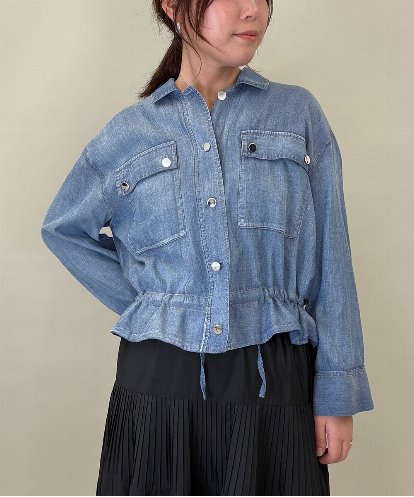 ZMJGE18160 al'aise modulation エアーコットンデニムジャケット