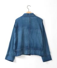 ZMJGE18160 al'aise modulation(アレーズモジュレーション) エアーコットンデニムジャケット ネイビー
