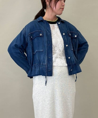 ZMJGE18160 al'aise modulation エアーコットンデニムジャケット